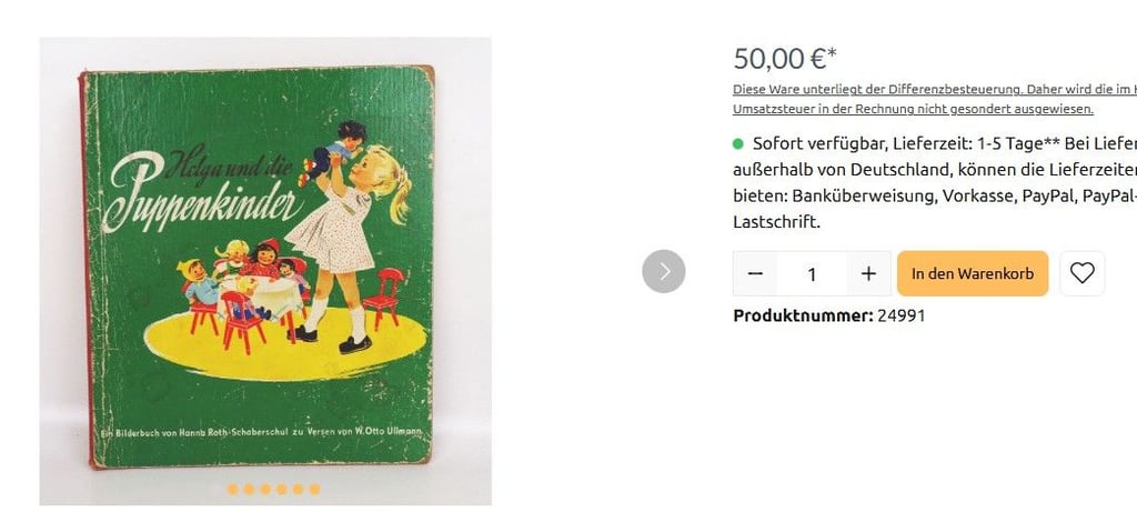 Das DDR-Kinderbuch "Helga und die Puppenkinder" ist heute ein Sammlerstück.