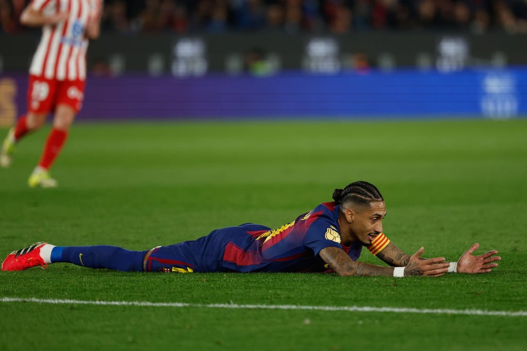 Raphinha und der FC Barcelona sind im Pokal an Atlético Madrid gescheitert.