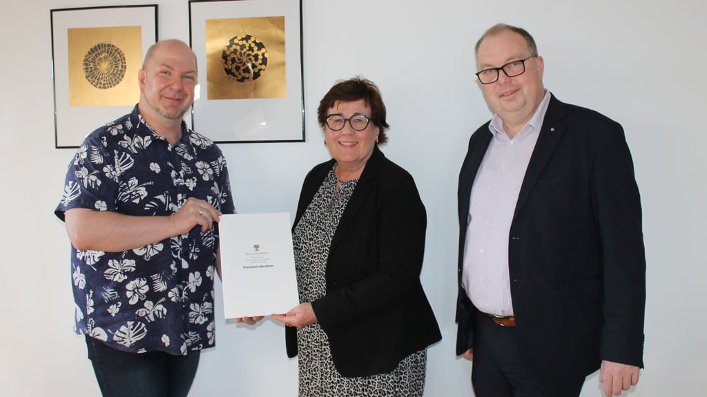 Ronny Krimm-Bulwan (l.), Petra Grimm-Benne und Michael Scheffler unterstützen das neue Modellprojekt.