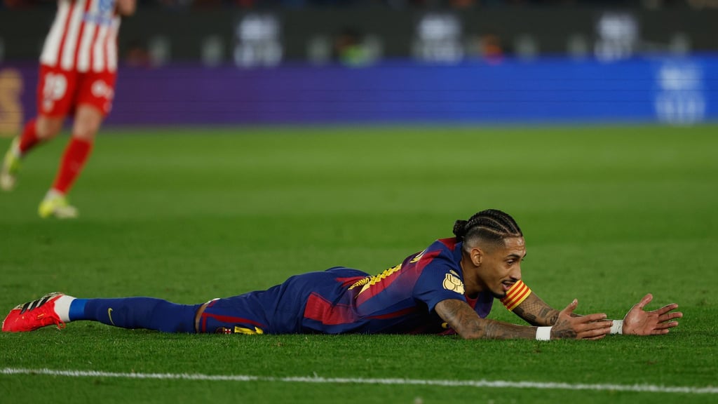 Raphinha und der FC Barcelona sind im Pokal an Atlético Madrid gescheitert.