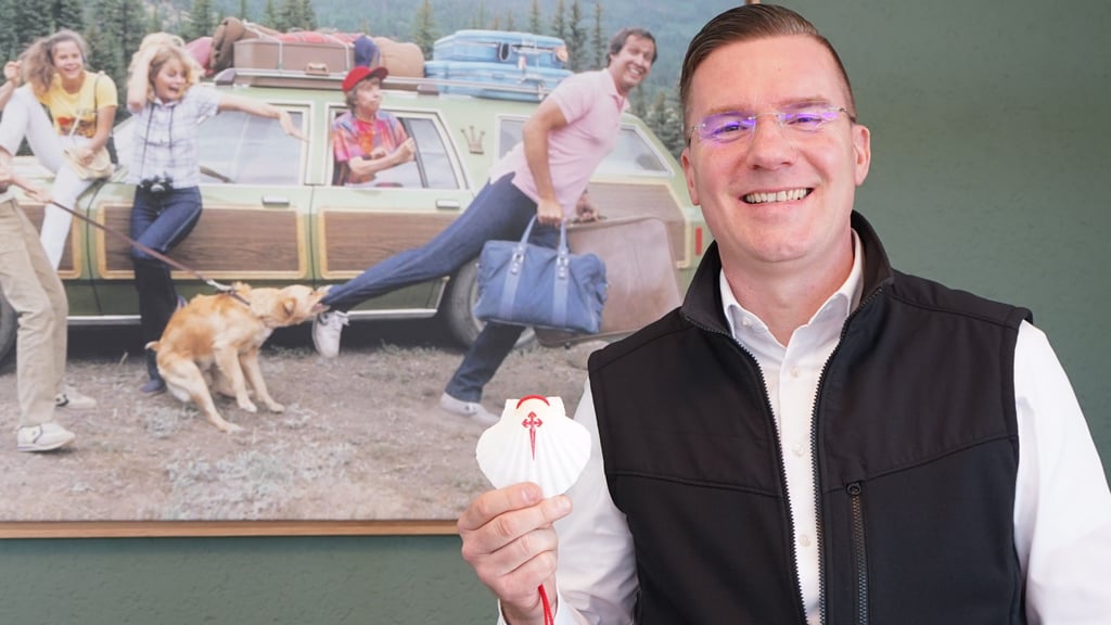 Thomas Giersch ist gespannt, was ihm bei der Wanderung auf dem Jakobsweg passiert.