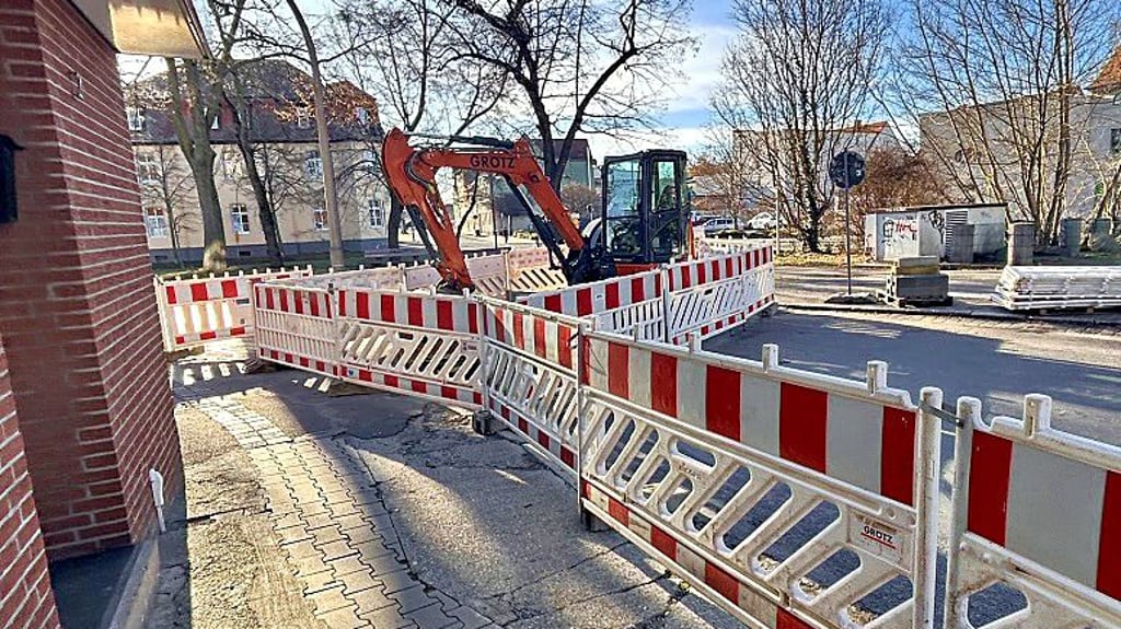 Auftakt der Bauarbeiten im Innenstadtbereich.