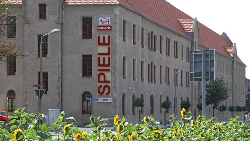 Blick auf das HaWoGe-Spielemagazin am Ebereschenhof Halberstadts.