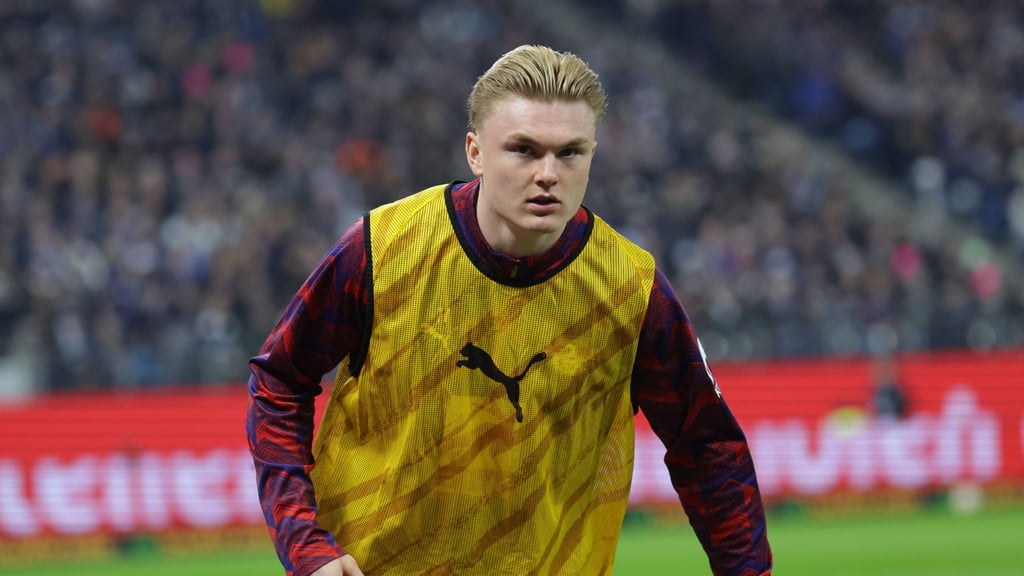 Conrad Harder beim Spiel in Hamburg.