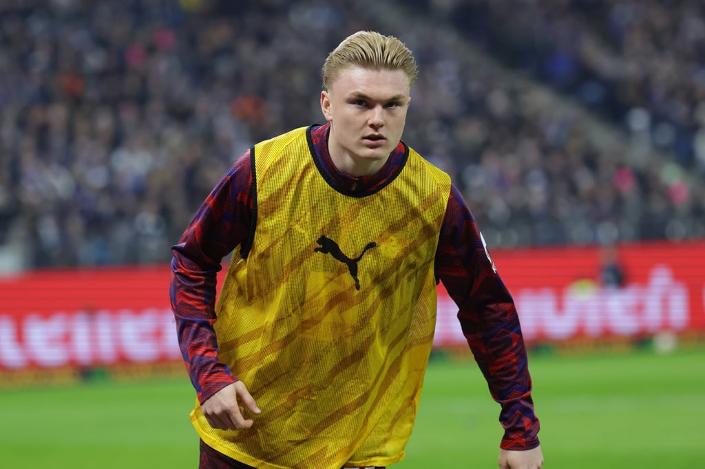 Conrad Harder beim Spiel in Hamburg.