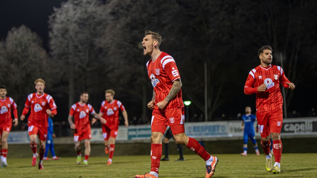 Niklas Stierlin war beim Halleschen FC mit drei Treffern der große Matchwinner.