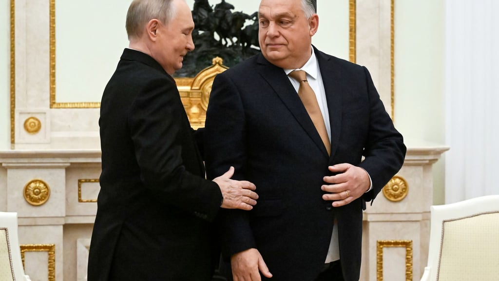 Kremlchef Wladimir Putin lässt auf Bitte des ungarischen Ministerpräsidenten Viktor Orban zwei Kriegsgefangene frei. (Archivbild)