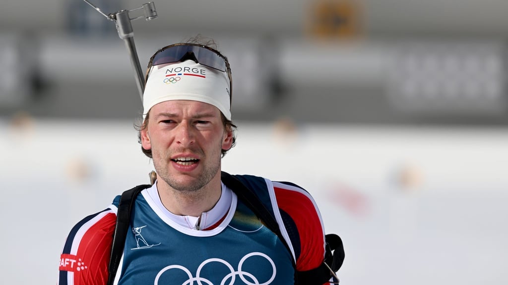 Sturla Holm Laegreid gestand bei den Winterspielen in einem TV-Interview einen Seitensprung. (Archivbild)