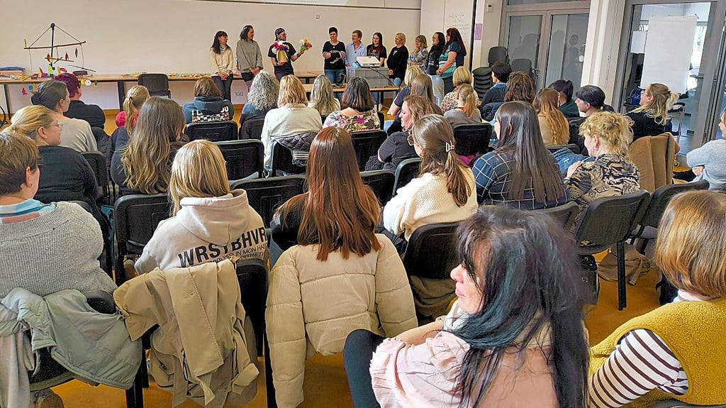 Fachtag für die rund 50 Erzieherinnen und zwei Erzieher in der Verbandsgemeinde Droyßiger-Zeitzer Forst  im Gemeindezentrum in Droßdorf. 