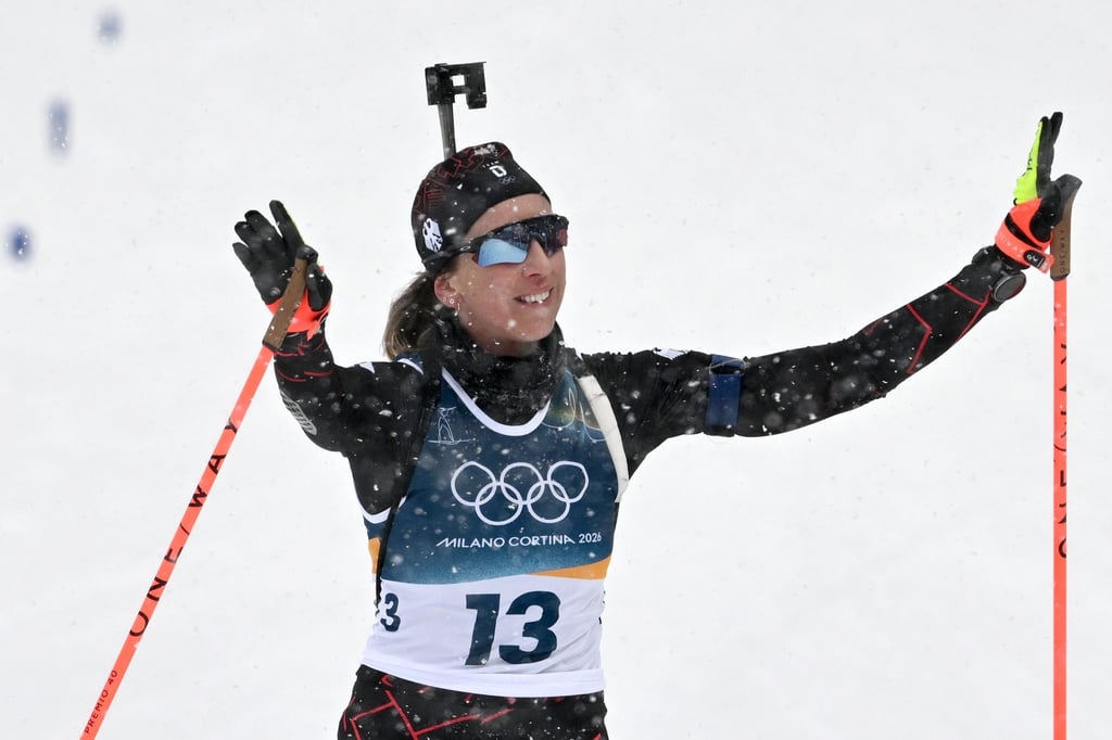 Franziska Preuß wechselt die Seiten und wird erstmals ein Rennen kommentieren. (Archivbild)