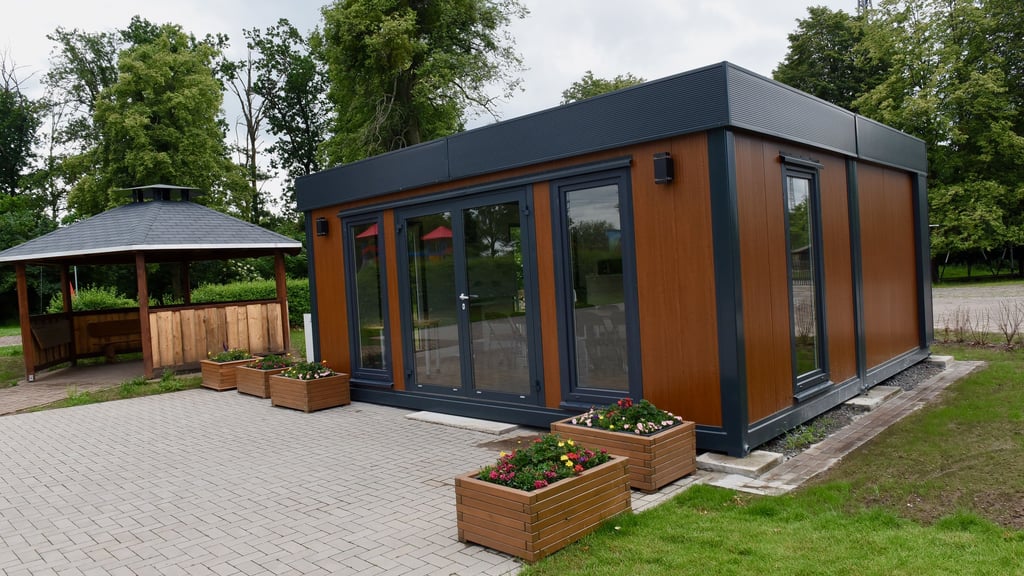 Auf dem „Platz der Generationen“ stehen unter anderem eine Grillhütte und ein Kreativpavillon. 