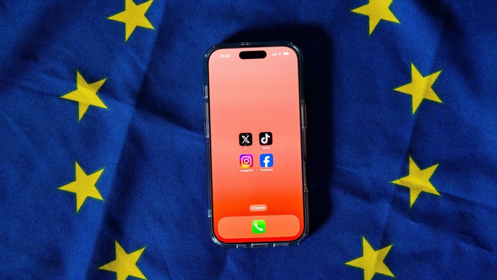 Die EU spielt bei der Debatte um ein mögliches Social-Media-Verbot für Kinder eine wichtige Rolle. (Symbolbild)