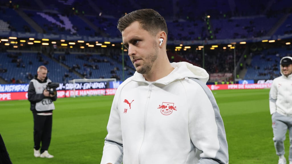 Christoph Baumgartner bei einem Spiel von RB Leipzig.