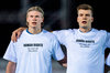 Alexander Sörloth und Erling Haaland trugen im Länderspiel von Norwegen ein Protest-Shirt.
