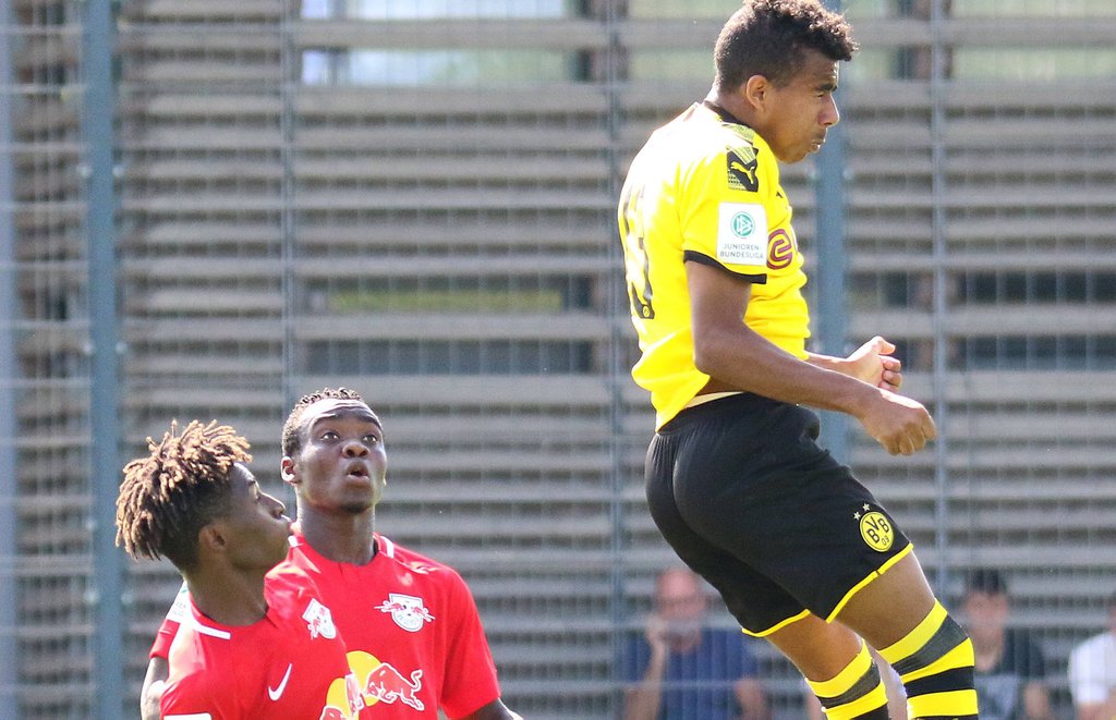 Ansgar Knauff duellierte sich in der U19 mit RB Leipzig.