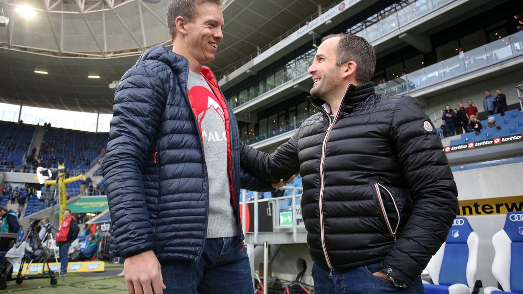 Bisher ging Julian Nagelsmann in sechs Spielen gegen Manuel Baum - alle als Coach der TSG Hoffenheim - noch nie als Verlierer vom Platz.&nbsp;