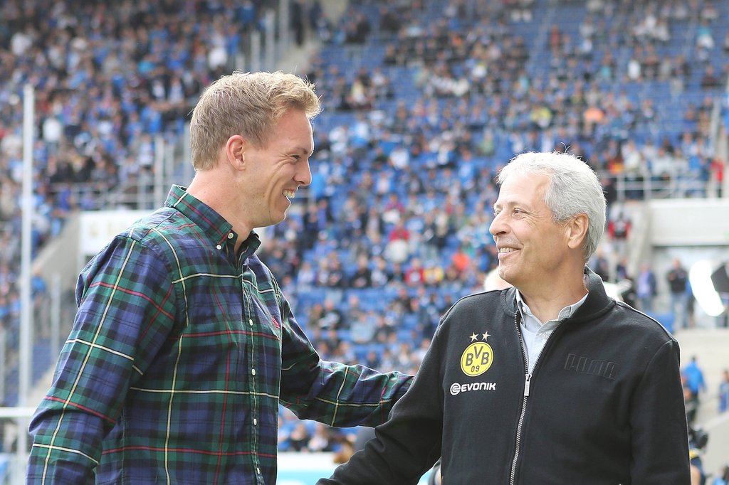 Werden sich ohl nicht beim BVB die Klinke in die Hand geben: Julian Nagelsmann und Lucien Favre