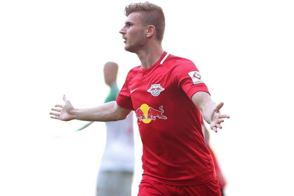 „Ich bin eben auch ab 1. Juli Spieler des FC Chelsea, werde von Chelsea bezahlt”: Timo Werner bei seinem letzten Auftritt für RB Leipzig in Augsburg.