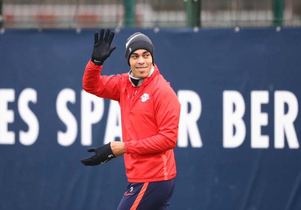 Yussuf Poulsen sieht sich bei RB Leipzig starker Konkurrenz gegenüber.
