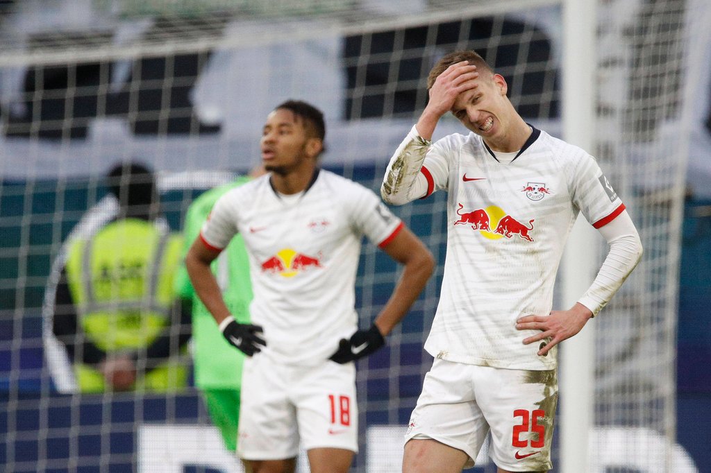 Nur 0:0: Dani Olmo (r.) und Christopher Nkunku hadern mit sich.