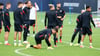 Am Dienstag stand die Dreierkette auf dem Trainingsplan bei RB Leipzig.