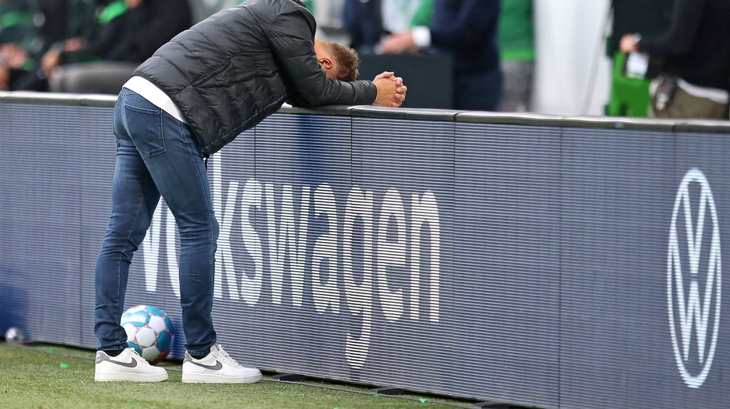 Nicht einfach diese Niederlage gegen den VfL Wolfsburg: Leipzigs Trainer Jesse Marsch