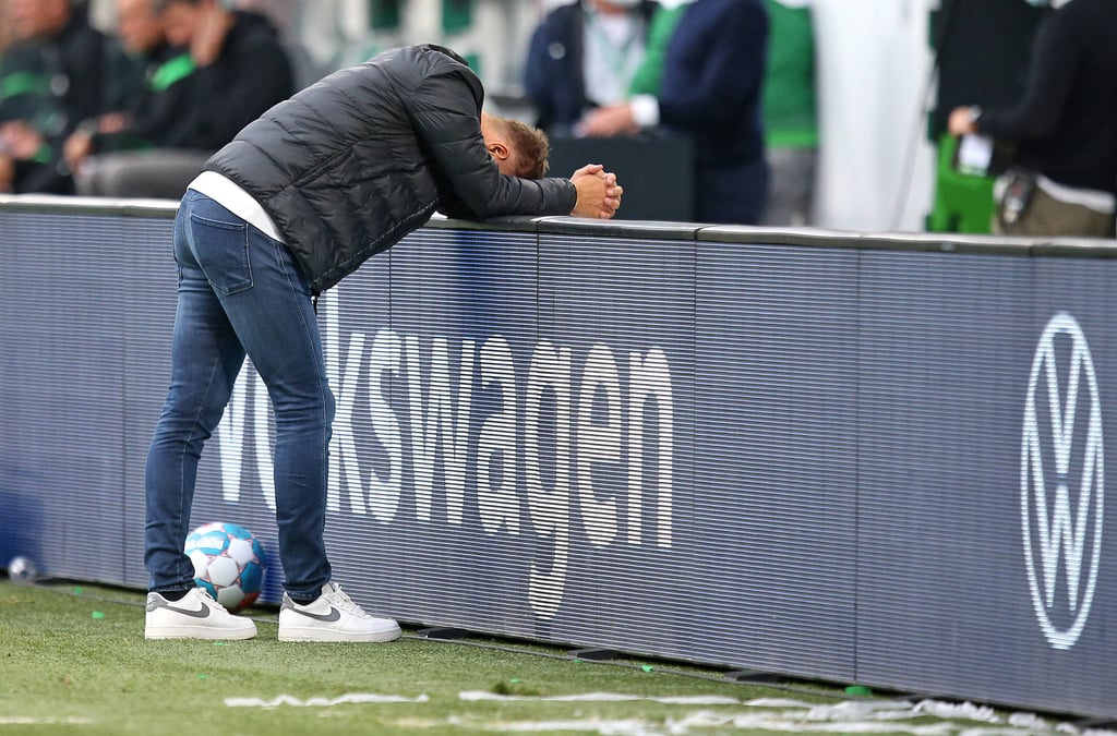 Nicht einfach diese Niederlage gegen den VfL Wolfsburg: Leipzigs Trainer Jesse Marsch