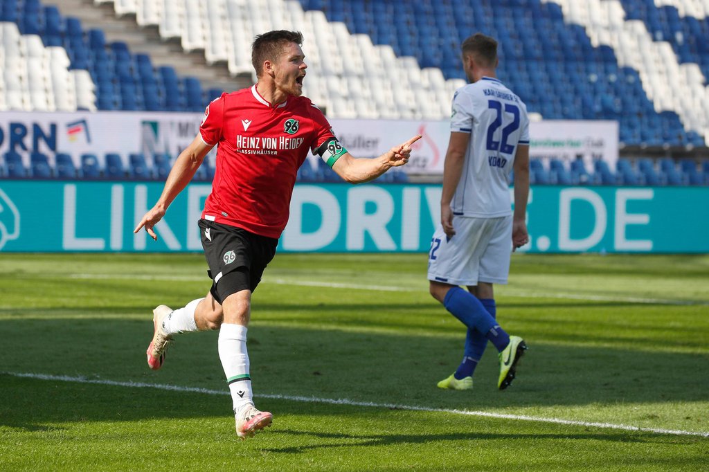 Dominik Kaiser traf gegen den Karlsruher SC.