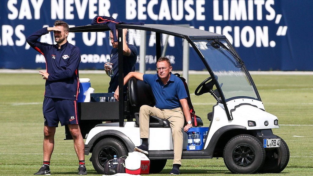 „Es hat sich als richtig erwiesen, das so zu machen”: Ralf Rangnick über den Abstand zur Mannschaft von RB Leipzig.