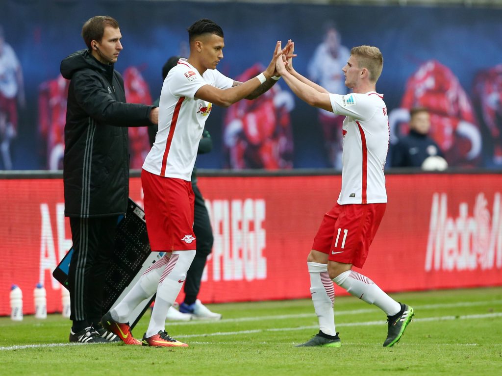 Für die U21 gegen Türkei und Polen gemeinsam am Ball: Davie Selke und Timo Werner.