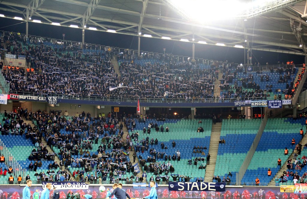 Künftig keine kahlen Stellen mehr: Gästefanränge in der Red-Bull-Arena