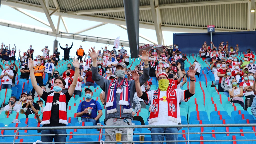 Beim ersten Heimspiel unter Corona-Bedinungen gegen Mainz 05 durften nur Fans mit Wohnsitz in Sachsen ins Stadion.&nbsp;