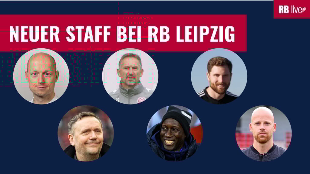 Neu oder in neuen bzw. erweiterten Funktionen bei RB: Helge Riepenhoff, Frank Aehlig, Armin Beierlorzer, Babacar N'Diaye, Jack Nayler und Fabian Friedrich (von links).&nbsp;