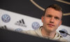 Lukas Klostermann auf der Pressekonferenz vor dem Länderspiel mit der DFB-Auswahl.