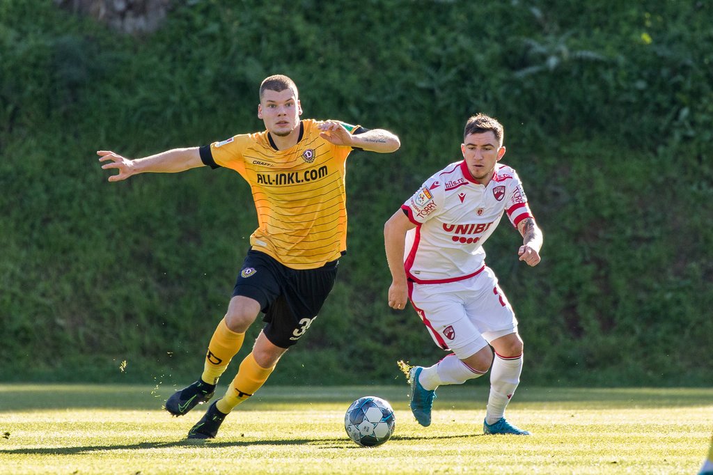 Kevin Ehlers spielt für Dynamo Dresden, soll in der Bundesliga auch bei RB Leipzig heißt begehrt sein.