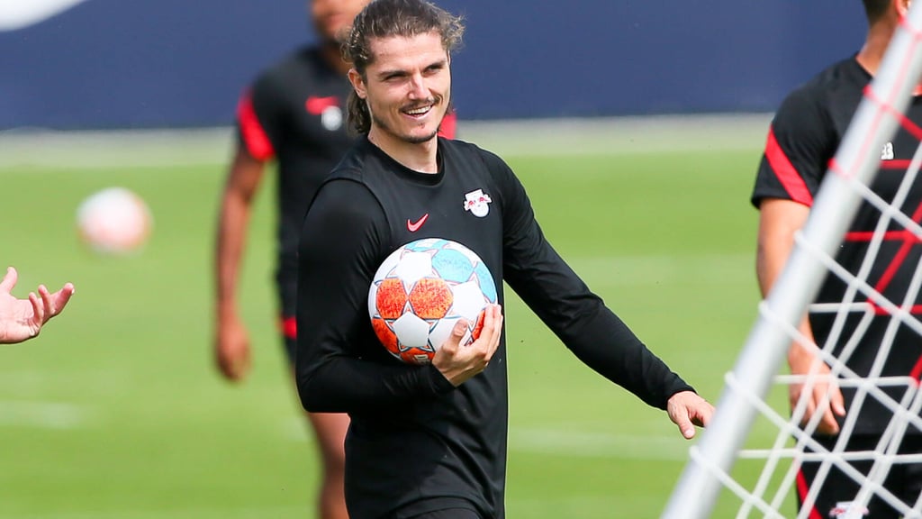 Marcel Sabitzer im Training von RB Leipzig.