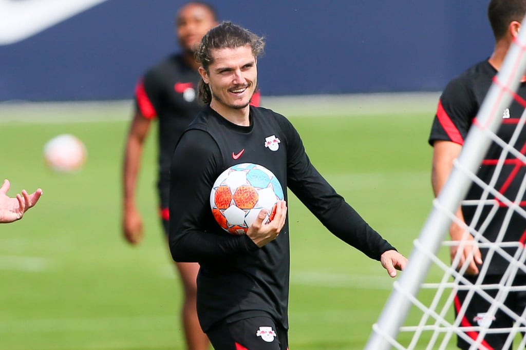 Marcel Sabitzer im Training von RB Leipzig.