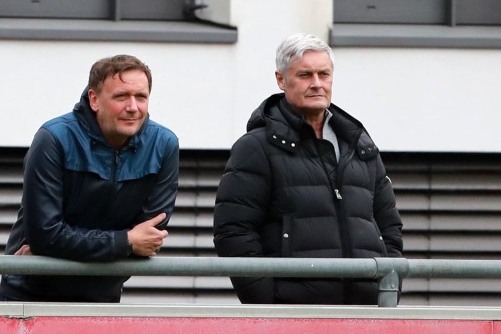Verlässt Frank Aehlig (li) die Seite von Armin Veh in Köln und kehrt zu RB Leipzig zurück?