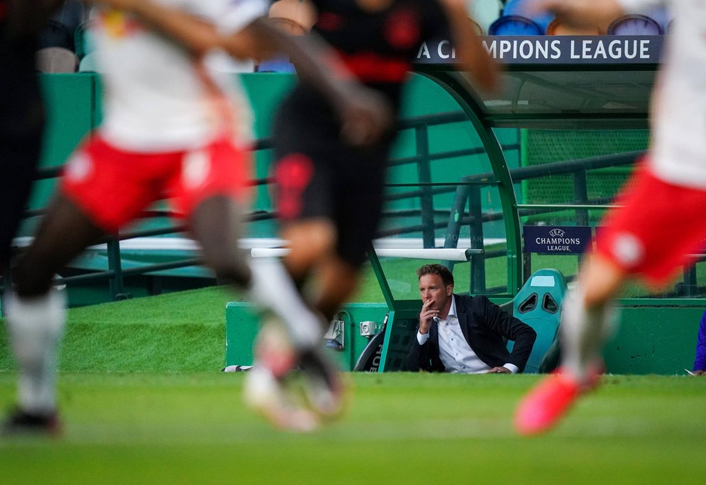 Der „Doktor” bei der Arbeit: Julian Nagelsmann in Lissabon.