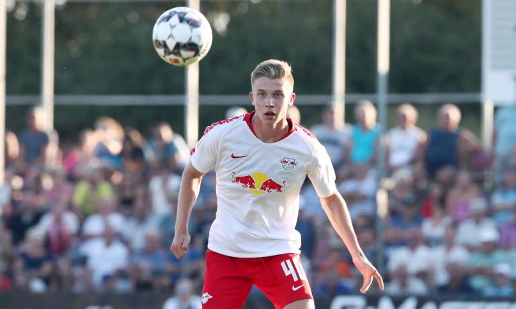 Erik Majetschak durfte sich zuletzt einige Male bei den Profis von RB Leipzig zeigen.