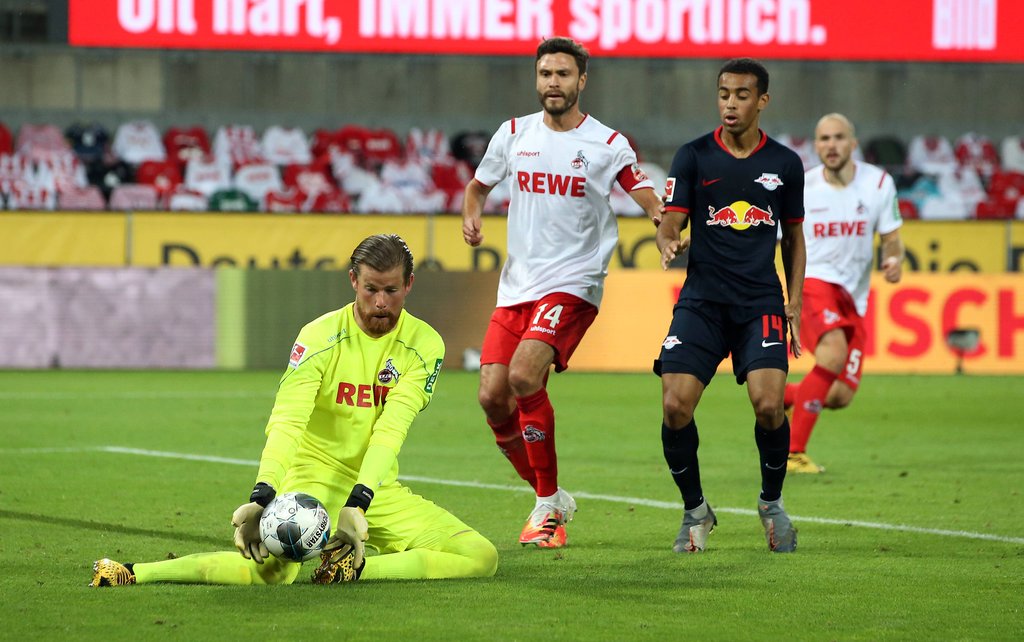 Leipzigs Tyler Adams im RB-Geisterspiel gegen den 1. FC Köln.
