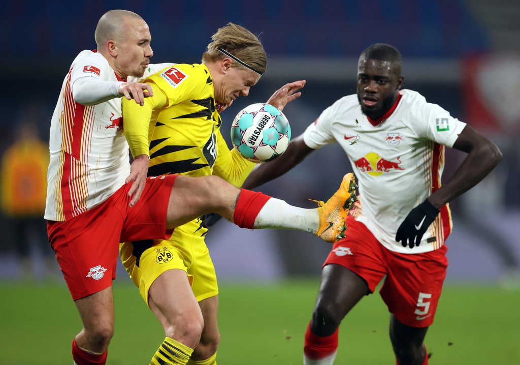 Wieder Haaland-Festspiele gegen RB Leipzig? In zwei Vergleichen bislang traf der Hüne vier Mal.