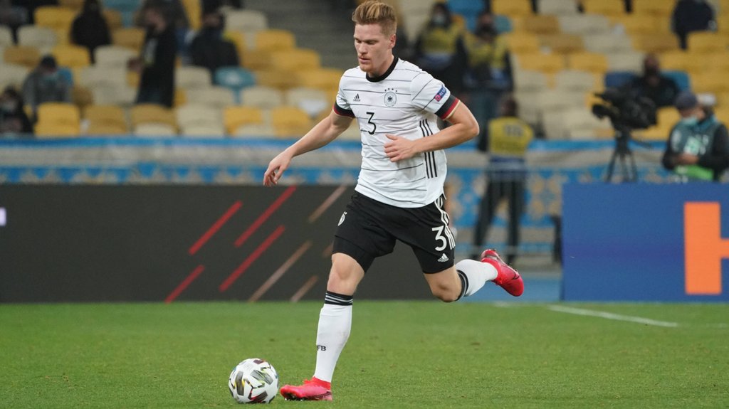 RB-Verteidiger Marcel Halstenberg im Trikot der deutschen Nationalmannschaft.