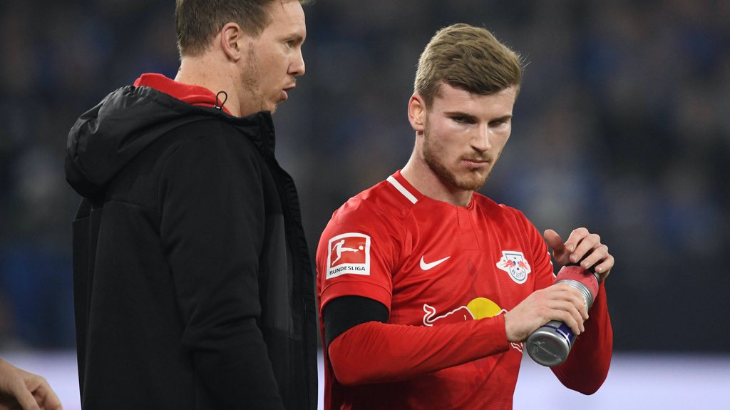 Julian Nagelsmann und RB-Stürmer Timo Werner