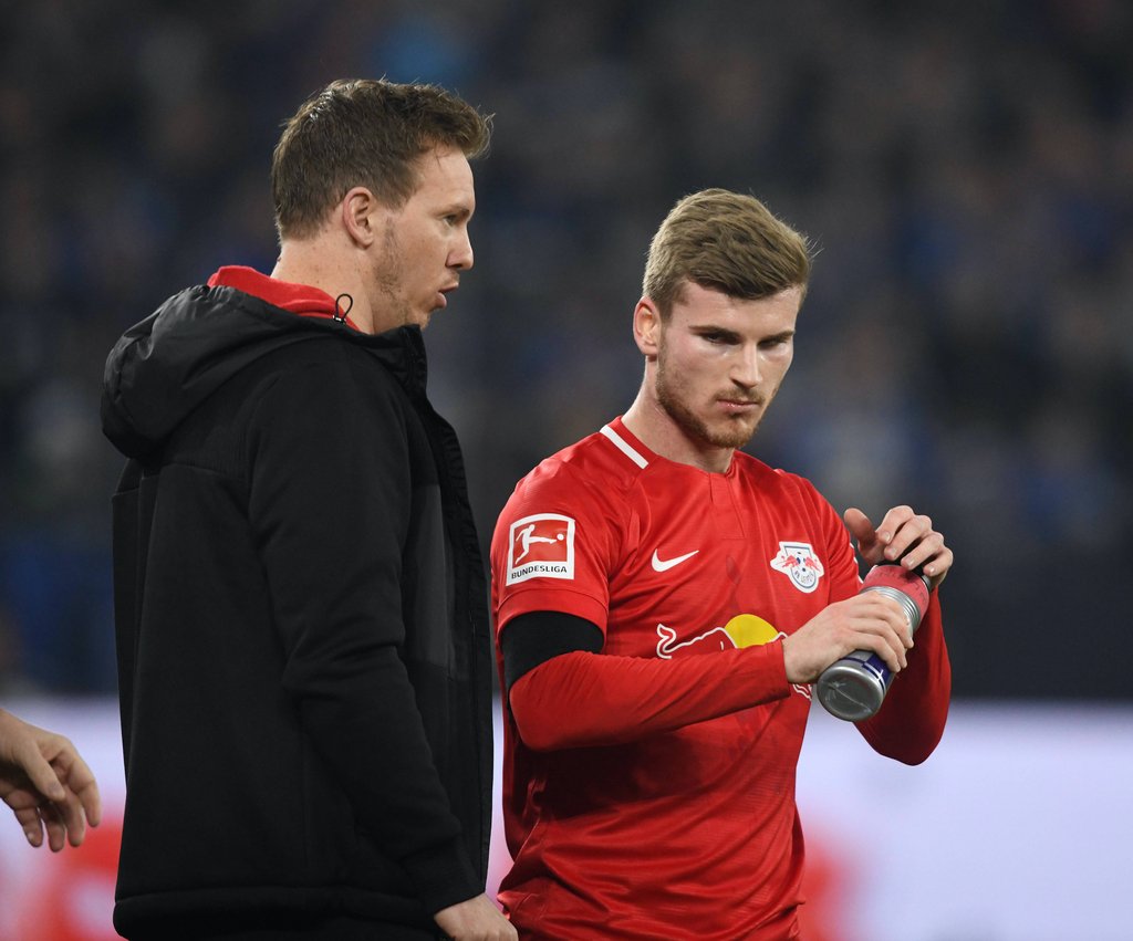 Julian Nagelsmann und RB-Stürmer Timo Werner