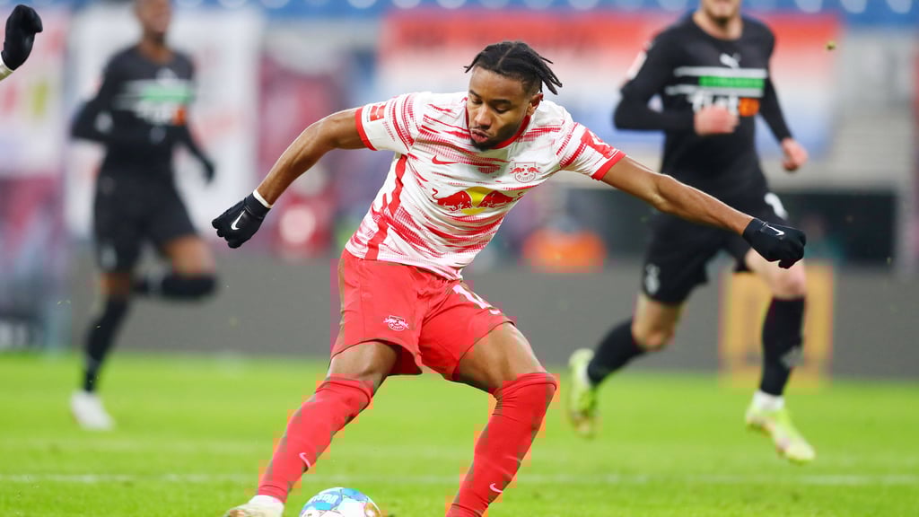 Christopher Nkunku trifft weiterhin für RB Leipzig.