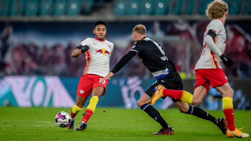 Viel flinkes Personal: Chirstopher Nkunku (l.) und Emil Forsberg