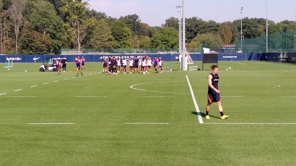 Kapitän Marcel Sabitzer trainierte am Mittwochvormittag noch individuell.