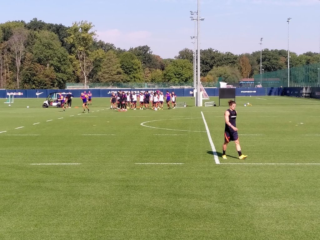 Kapitän Marcel Sabitzer trainierte am Mittwochvormittag noch individuell.