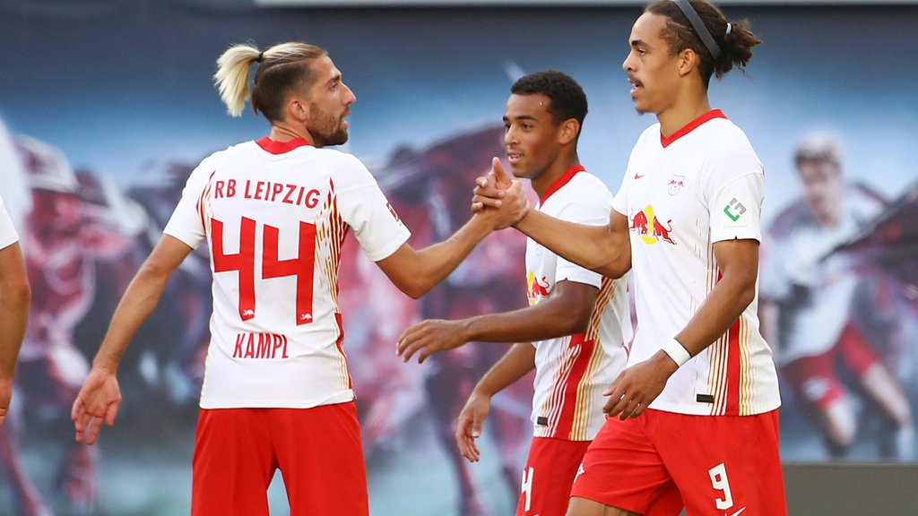 Mal wieder zusammen in der Startelf: Kevin Kampl (l.) und Yussuf Poulsen (r.)